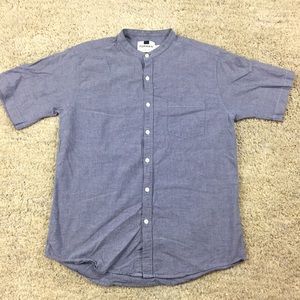 Topman Men’s Button Down Short Sleeve Casual Shirt
